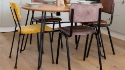 Eetkamerstoelen Zonder Armleuning-Zuiver Benson (set van 2) Eetkamerstoel Okergeel
