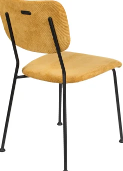 Eetkamerstoelen Zonder Armleuning-Zuiver Benson (set van 2) Eetkamerstoel Okergeel