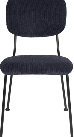 Eetkamerstoelen Zonder Armleuning-Zuiver Benson (set van 2) Eetkamerstoel Donkerblauw