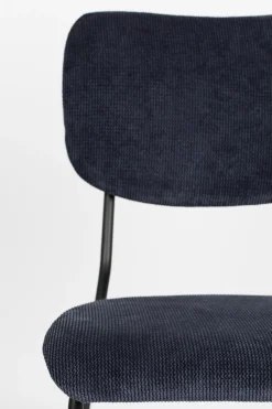 Eetkamerstoelen Zonder Armleuning-Zuiver Benson (set van 2) Eetkamerstoel Donkerblauw