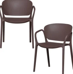 Tuinstoelen-WOOOD Bent Tuinstoel Purple, Brown