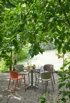 Tuinstoelen-WOOOD Bent Tuinstoel Purple, Brown