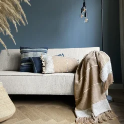 Sierkussens & Plaids-Eijerkamp Collectie Berber Sierkussen Beige
