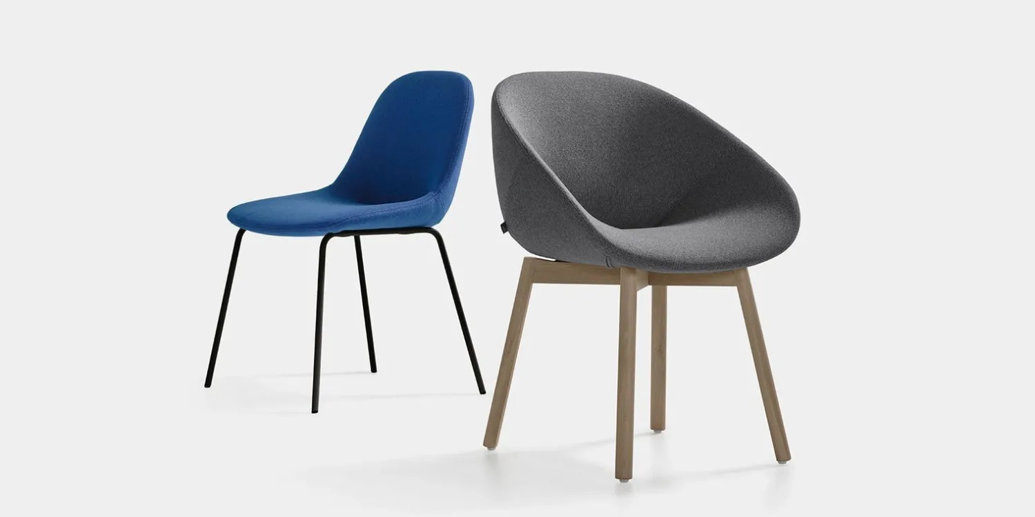 Design Stoelen|Kuipstoelen-Artifort Beso Eetkamerstoel Blauw