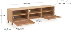 Tv-Meubels-Kave Home Beyla Tv-meubel Naturel