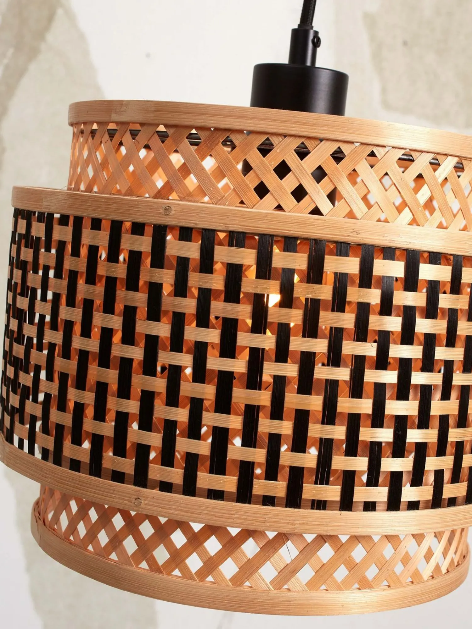 Vloerlampen|Vloerlampen-Good&Mojo Bhutan 1 Arm Vloerlamp Natural, Black