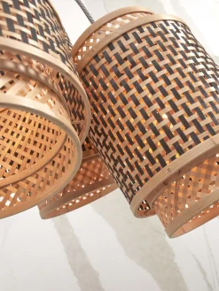 Hanglampen|Hanglampen-Good&Mojo Bhutan 3 Shades Hanglamp Natural, Black