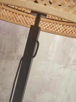 Vloerlampen|Vloerlampen-Good&Mojo Bhutan Black Vloerlamp Natural, Black