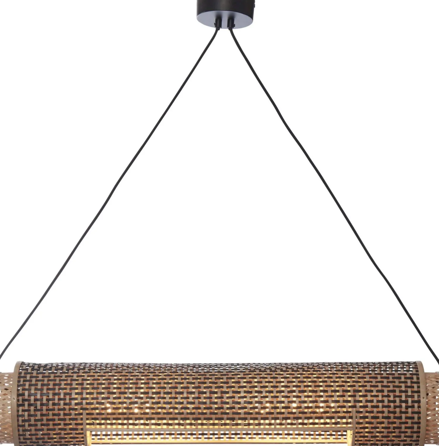 Hanglampen|Hanglampen-Good&Mojo Bhutan Cilinder Hanglamp Natural, Black