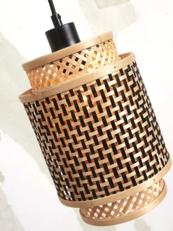 Hanglampen|Hanglampen-Good&Mojo Bhutan S Hanglamp Natural, Black