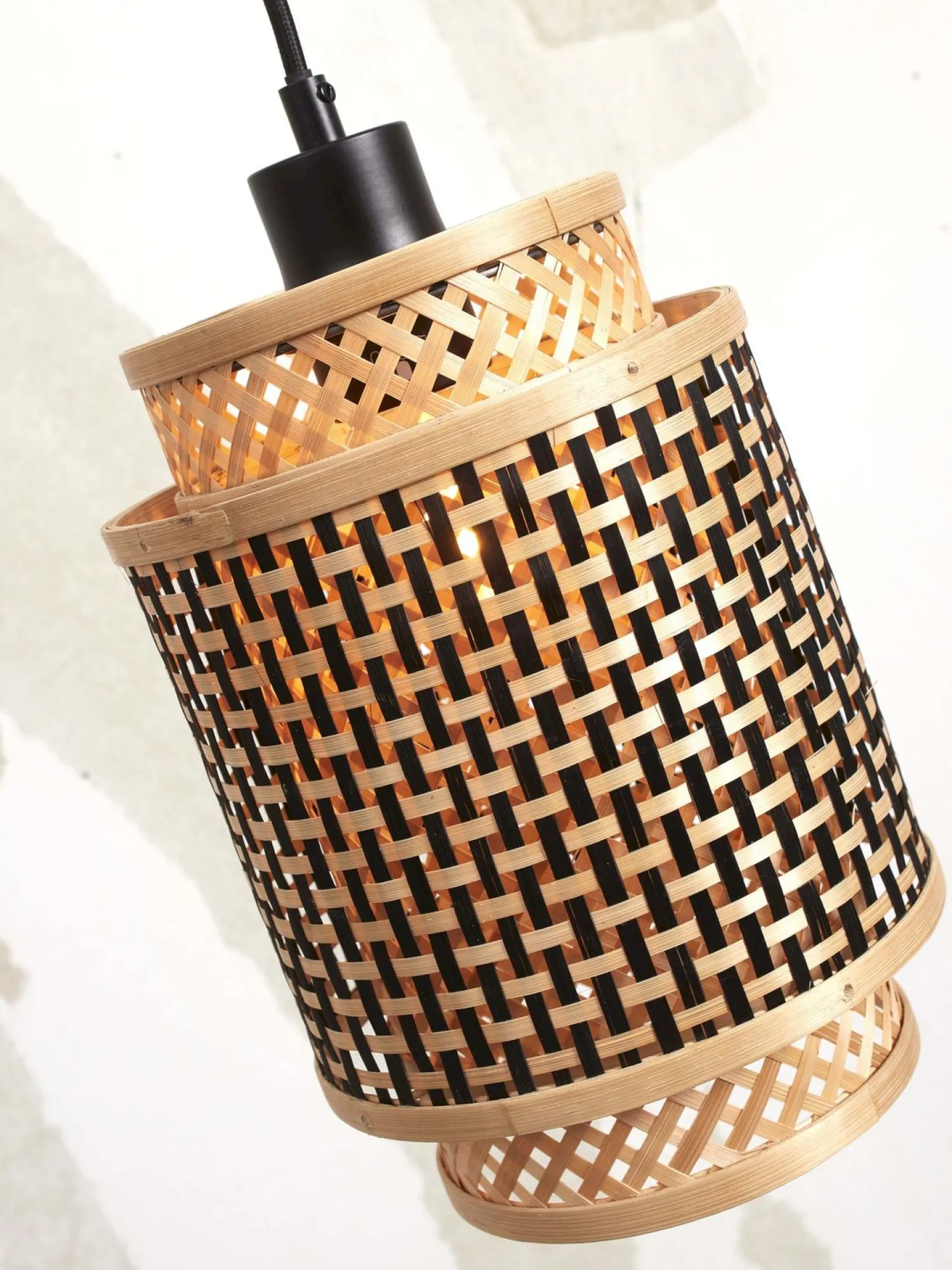 Hanglampen|Hanglampen-Good&Mojo Bhutan S Hanglamp Natural, Black