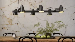 Industriële Hanglampen|Industriële Hanglampen-It's about RoMi Biarritz Hanglamp zwart