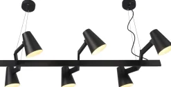 Industriële Hanglampen|Industriële Hanglampen-It's about RoMi Biarritz Hanglamp zwart