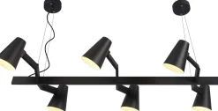 Industriële Hanglampen|Industriële Hanglampen-It's about RoMi Biarritz Hanglamp zwart