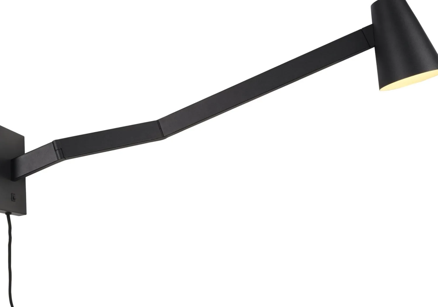 Industriële Wandlampen|Wandlampen-It's about RoMi Biarritz Wandlamp zwart