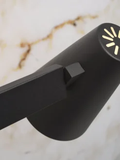 Industriële Wandlampen|Wandlampen-It's about RoMi Biarritz Wandlamp zwart