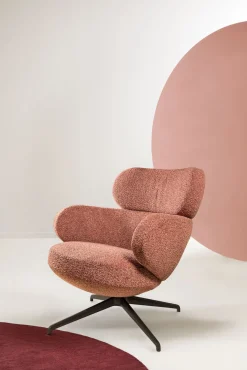 Draaifauteuils-Pode Bibo Fauteuil Rosewood