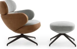 Design Fauteuils|Oorfauteuils-Pode Bibo Fauteuil Titanium