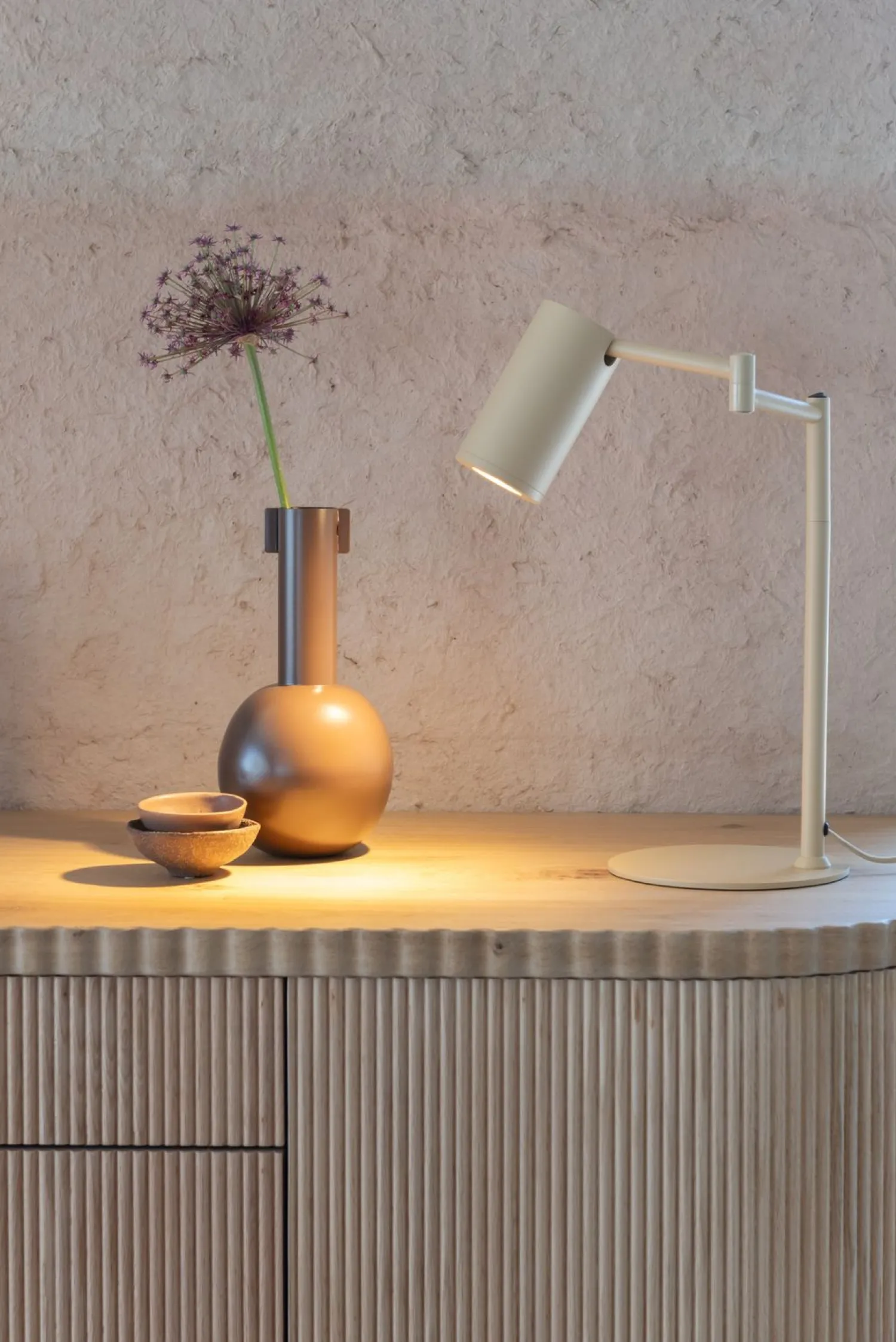 Moderne Tafellampen|Tafellampen-It's about RoMi Bilbao Tafellamp Beige