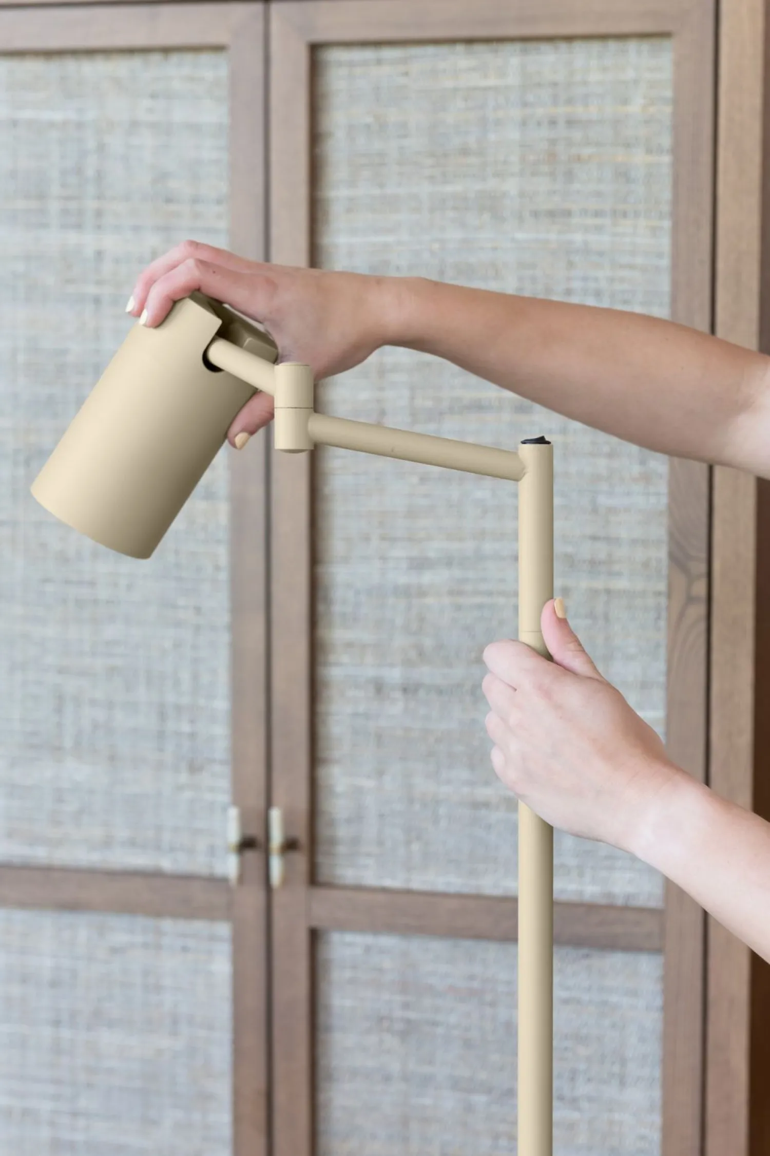Moderne Vloerlampen|Vloerlampen-It's about RoMi Bilbao Vloerlamp Beige