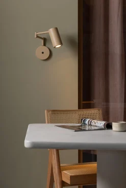 Industriële Wandlampen|Wandlampen-It's about RoMi Bilbao Wandlamp Beige