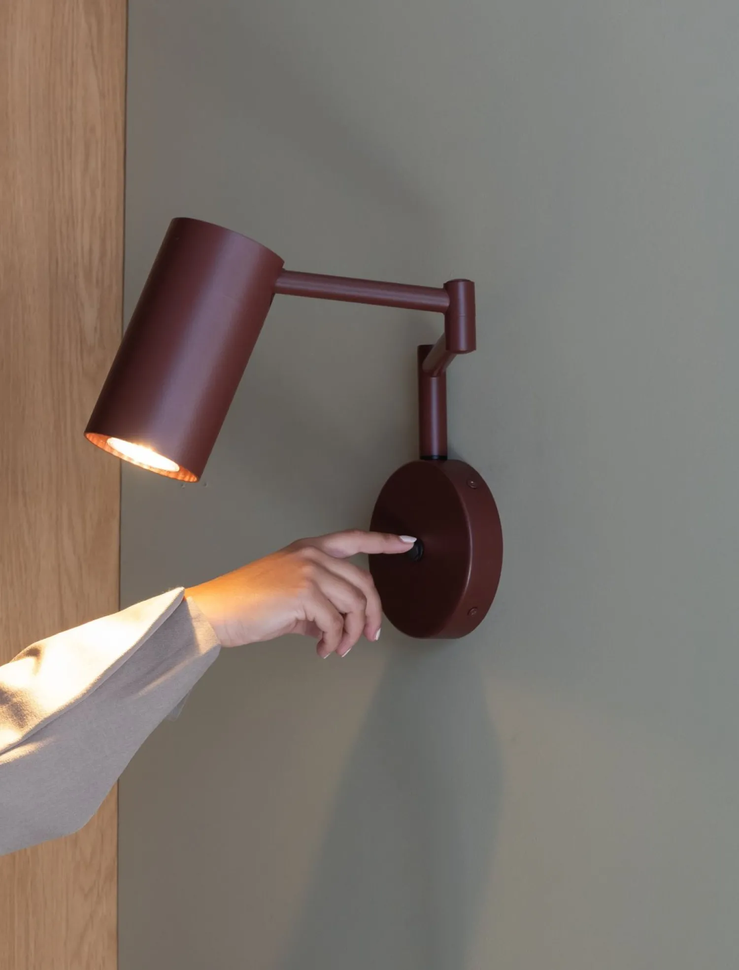 Wandlampen|Wandlampen-It's about RoMi Bilbao Wandlamp Burgundy