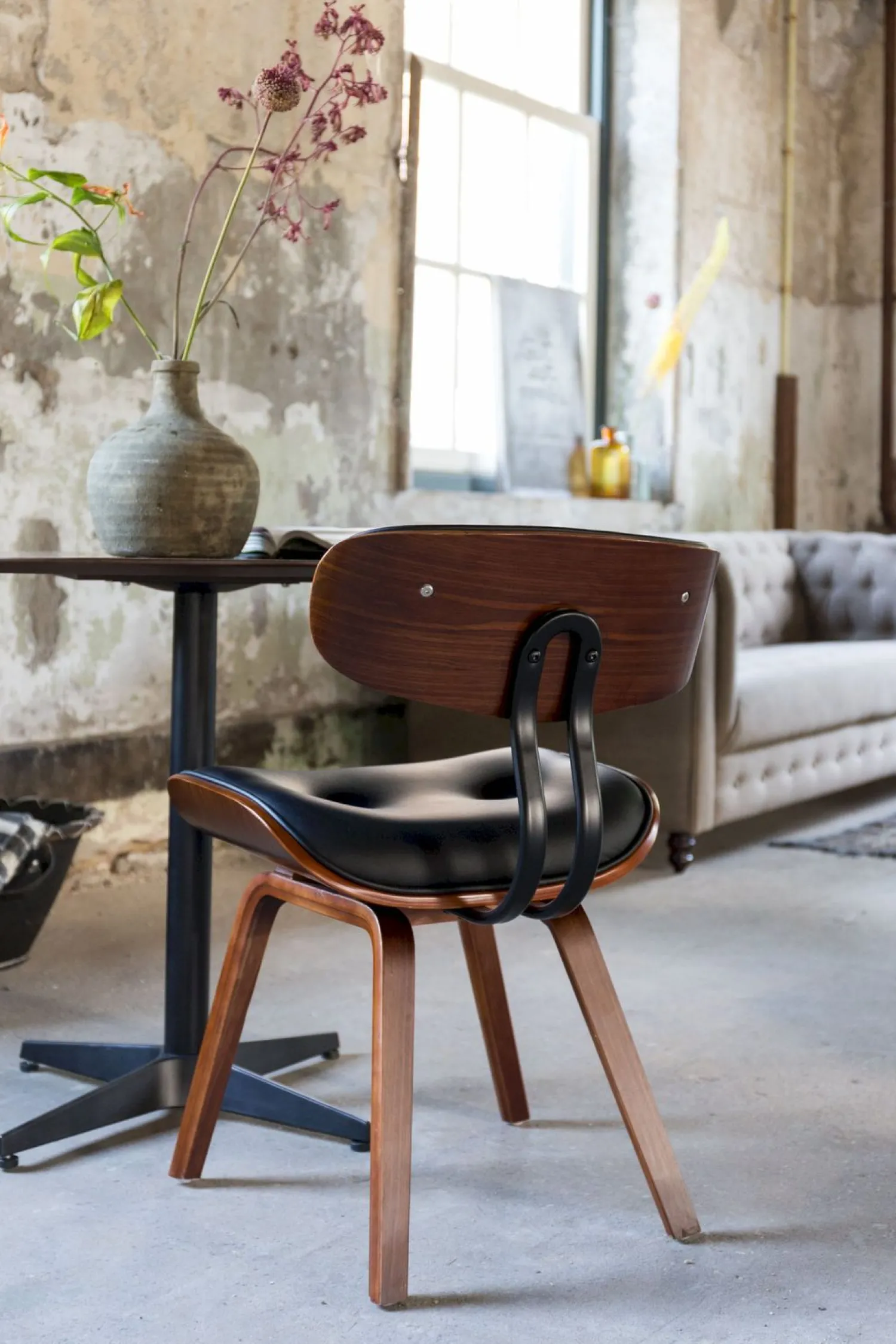 Eetkamerstoelen Zonder Armleuning-Dutchbone Blackwood Eetkamerstoel Walnut