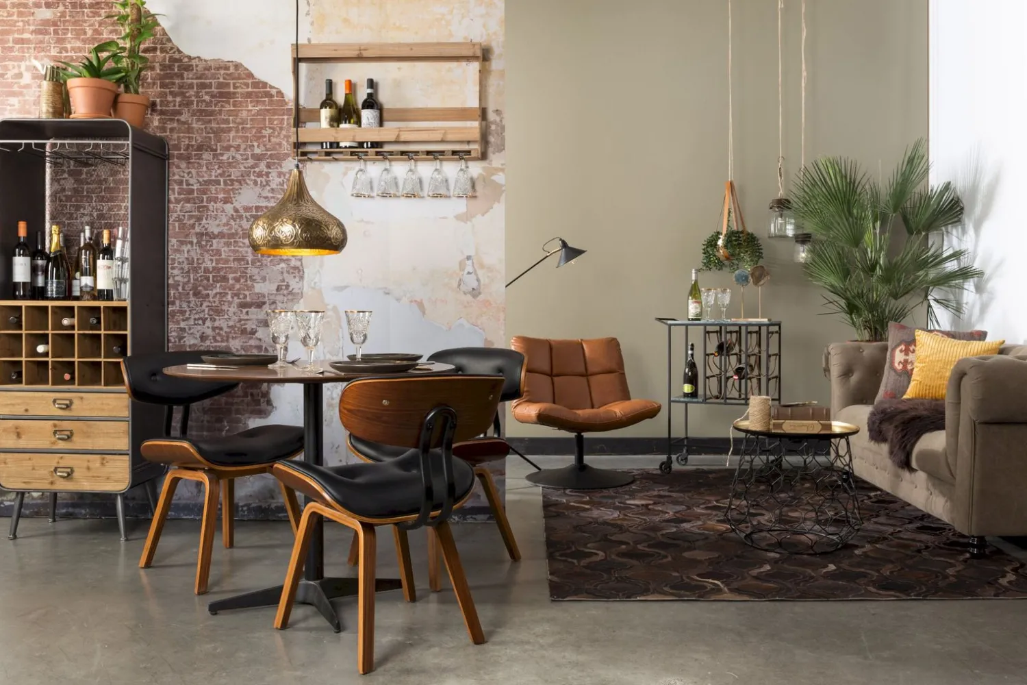 Eetkamerstoelen Zonder Armleuning-Dutchbone Blackwood Eetkamerstoel Walnut