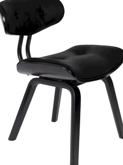 Eetkamerstoelen Zonder Armleuning-Dutchbone wood Eetkamerstoel Black