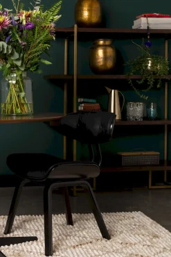 Eetkamerstoelen Zonder Armleuning-Dutchbone wood Eetkamerstoel Black