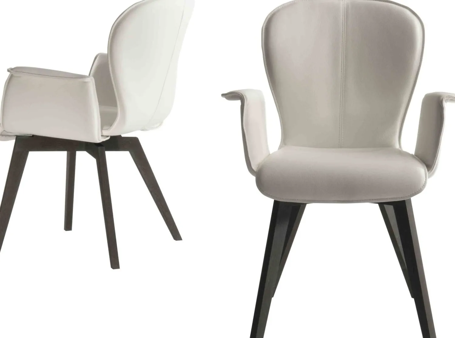Design Stoelen|Eetkamerstoelen Met Armleuning-Bert Plantagie Blake Armstoel Bruin, Grijs