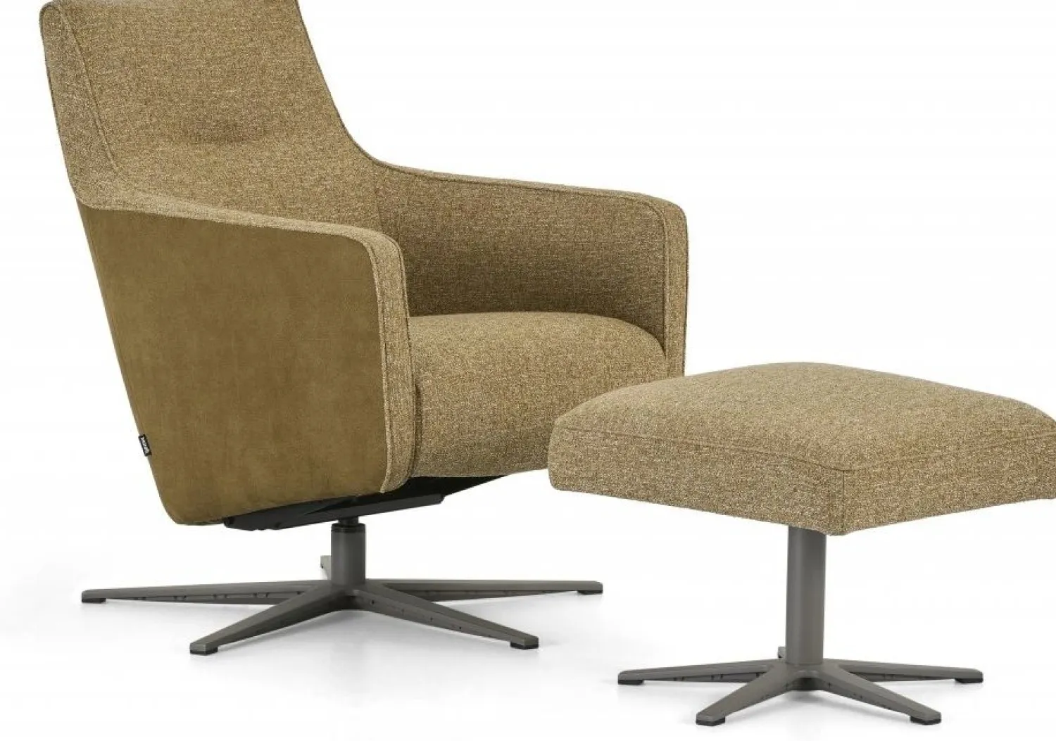 Draaifauteuils-Montèl Bliss Draaifauteuil Mustard, Army