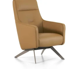 Leren Fauteuils-Montèl Bliss Medium Fauteuil Olive