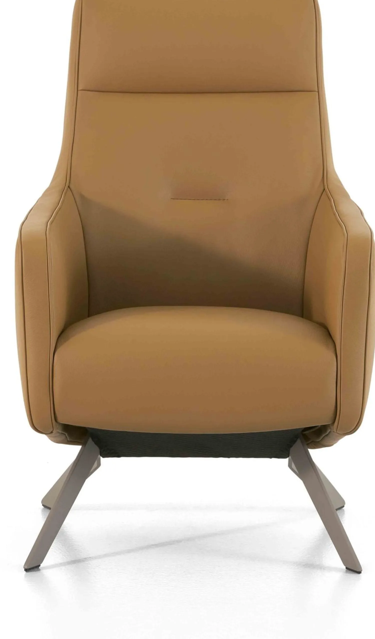 Leren Fauteuils-Montèl Bliss Medium Fauteuil Olive
