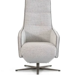 Relaxfauteuils-Montèl Bliss Relaxfauteuil Steel, White