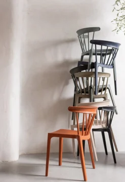 Tuinstoelen|Eetkamerstoelen Zonder Armleuning-WOOOD Bliss Tuinstoel Jade Groen
