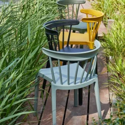 Tuinstoelen|Eetkamerstoelen Zonder Armleuning-WOOOD Bliss Tuinstoel Jade Groen