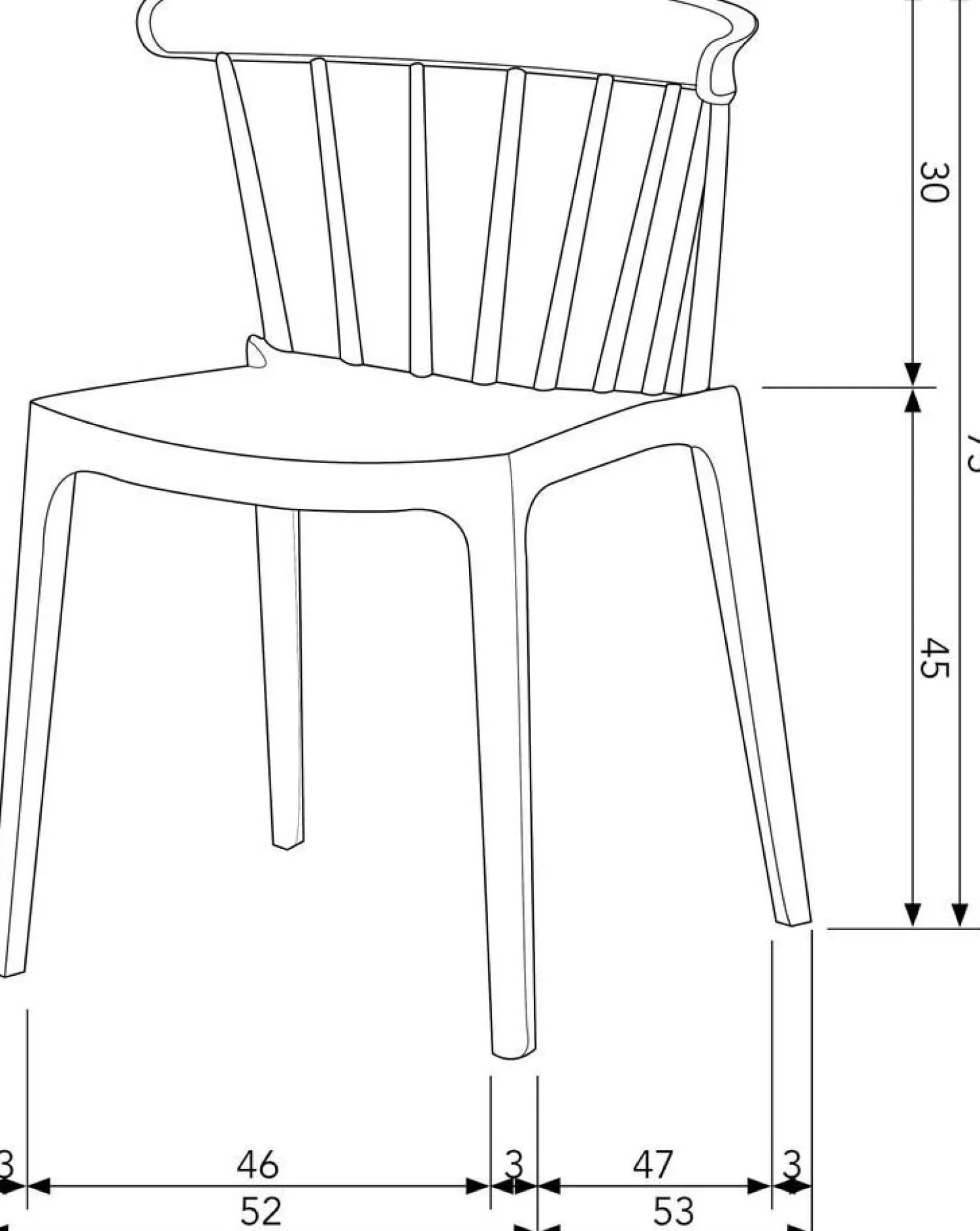 Tuinstoelen|Eetkamerstoelen Zonder Armleuning-WOOOD Bliss Tuinstoel Jade Groen