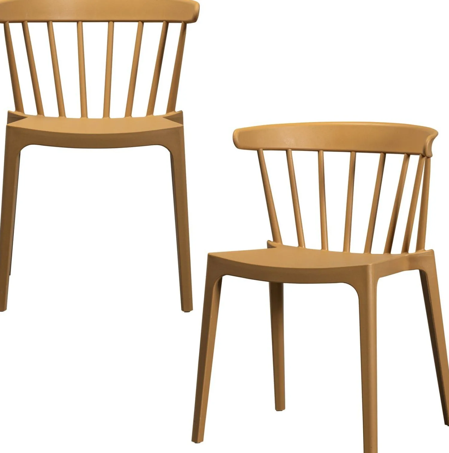 Tuinstoelen|Eetkamerstoelen Zonder Armleuning-WOOOD Bliss Tuinstoel Caramel Melange