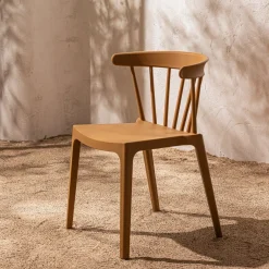 Tuinstoelen|Eetkamerstoelen Zonder Armleuning-WOOOD Bliss Tuinstoel Caramel Melange