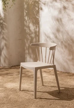Tuinstoelen|Eetkamerstoelen Zonder Armleuning-WOOOD Bliss Tuinstoel Off White Melange
