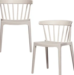 Tuinstoelen|Eetkamerstoelen Zonder Armleuning-WOOOD Bliss Tuinstoel Off White Melange