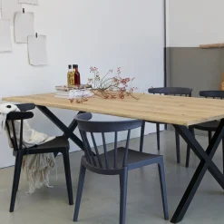 Tuinstoelen|Eetkamerstoelen Zonder Armleuning-WOOOD Bliss Tuinstoel Zwart