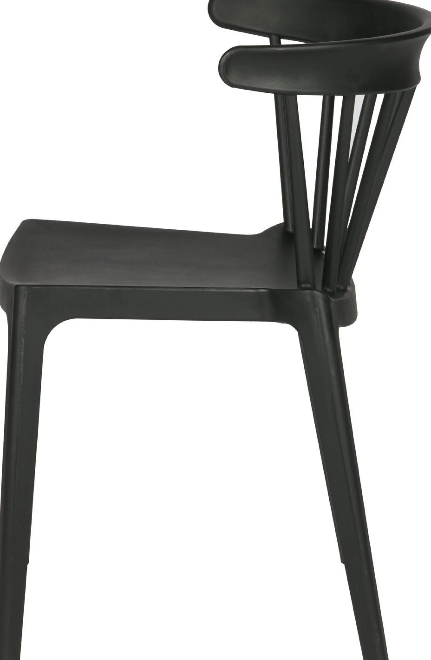 Tuinstoelen|Eetkamerstoelen Zonder Armleuning-WOOOD Bliss Tuinstoel Zwart