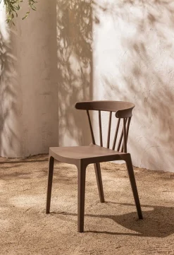 Tuinstoelen|Eetkamerstoelen Zonder Armleuning-WOOOD Bliss Tuinstoel Brown Melange