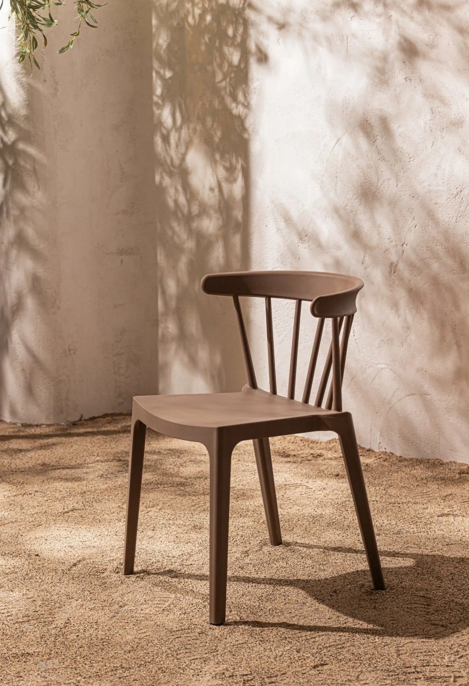 Tuinstoelen|Eetkamerstoelen Zonder Armleuning-WOOOD Bliss Tuinstoel Brown Melange