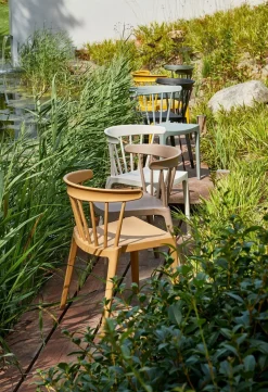 Tuinstoelen|Eetkamerstoelen Zonder Armleuning-WOOOD Bliss Tuinstoel Brown Melange