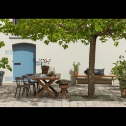 Tuinstoelen|Eetkamerstoelen Zonder Armleuning-WOOOD Bliss Tuinstoel Brown Melange
