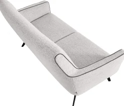 Zitbanken-Montèl Bliss 2-Zitsbank Steel-White