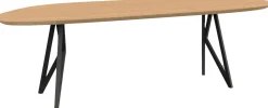 Houten Eettafels|Organische Eettafels-Studio HENK Blob Butterfly Eettafel Natural Light